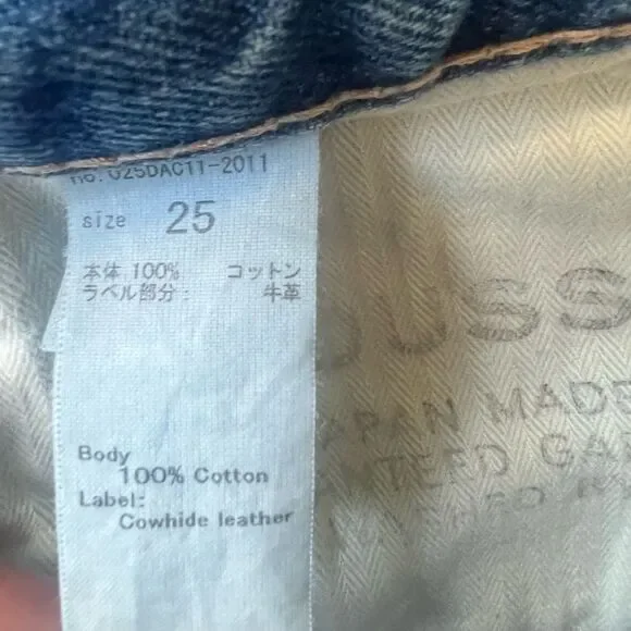 Moussy Vintage Women's 100% Cotton Distressed Fray Hem Light Ankle Jeans size 25
